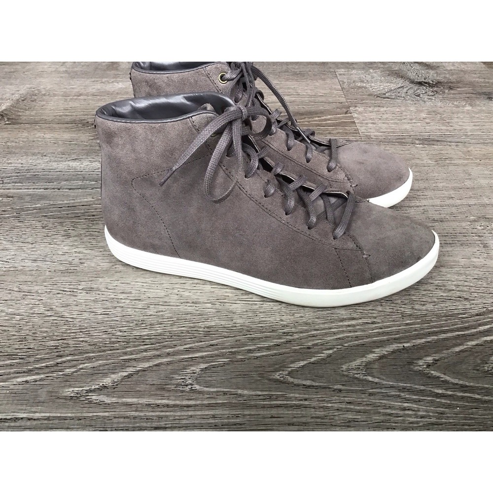 Cole Haan Grand Crosscourt W09740 Women's US 9B Gray High top Suede Shoes